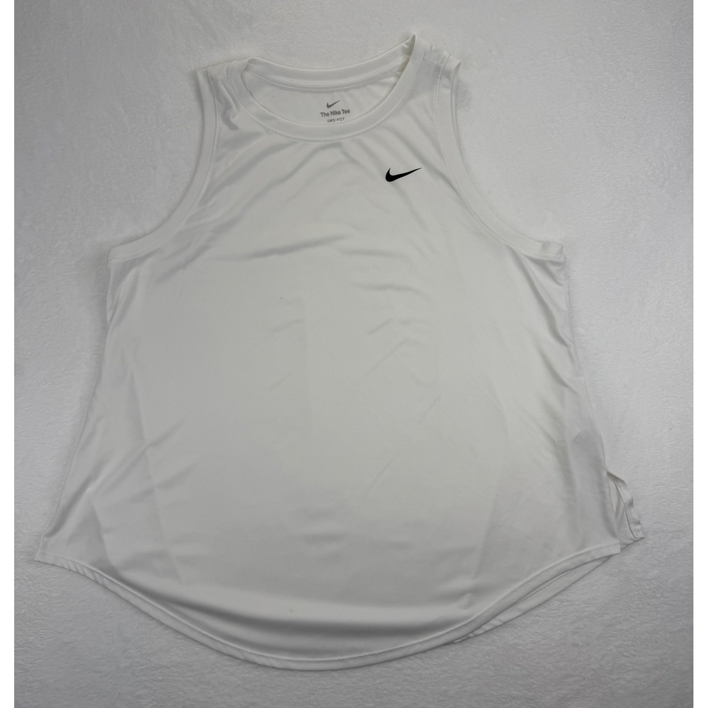 Nike Mens Dri-FIT Sleeveless Training Tank Top White 3X Big and Tall AR6069-100